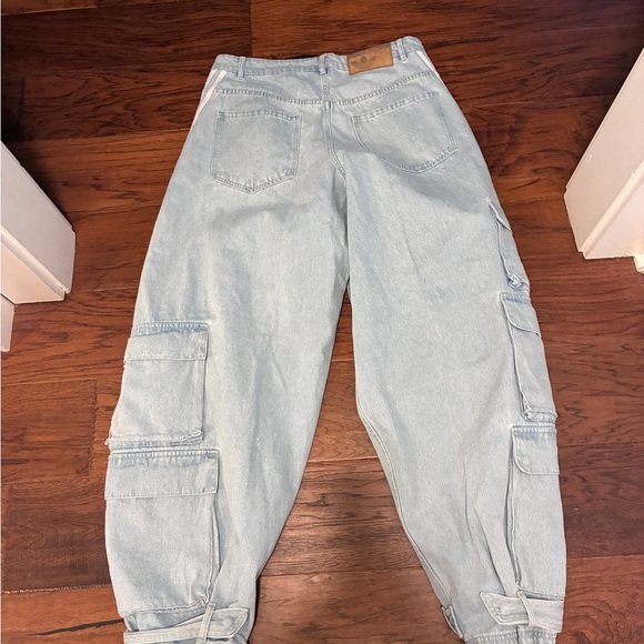 Adidas ADILENIUM SEASON 3 BANANA FITTED WASHED DENIM PANTS Size 34 - EUC - Picture 2 of 11